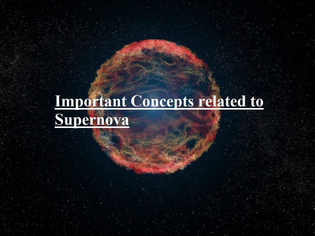 Concepts related to Supernova