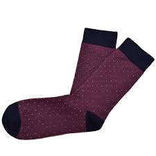 Red Merino Wool Socks